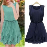 Vestido formal em chiffon