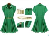 vestido plissado chiffon colete