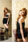 Mini vestido Preto Sexy Clube