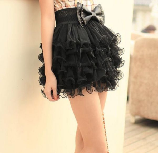 Saia Curta Tulle Importada Super Fashion Pronta Entrega